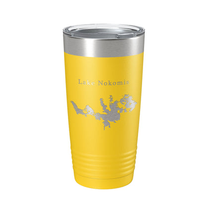 Lake Nokomis Map Tumbler Travel Mug Insulated Laser Engraved Coffee Cup Wisconsin 20 oz-19