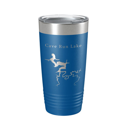 Cave Run Lake Map Tumbler Travel Mug Insulated Laser Engraved Coffee Cup Kentucky 20 oz-6
