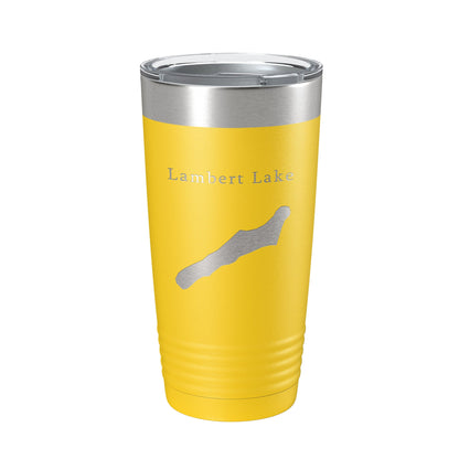 Lambert Lake Map Tumbler Travel Mug Insulated Laser Engraved Coffee Cup Georgia 20 oz-4