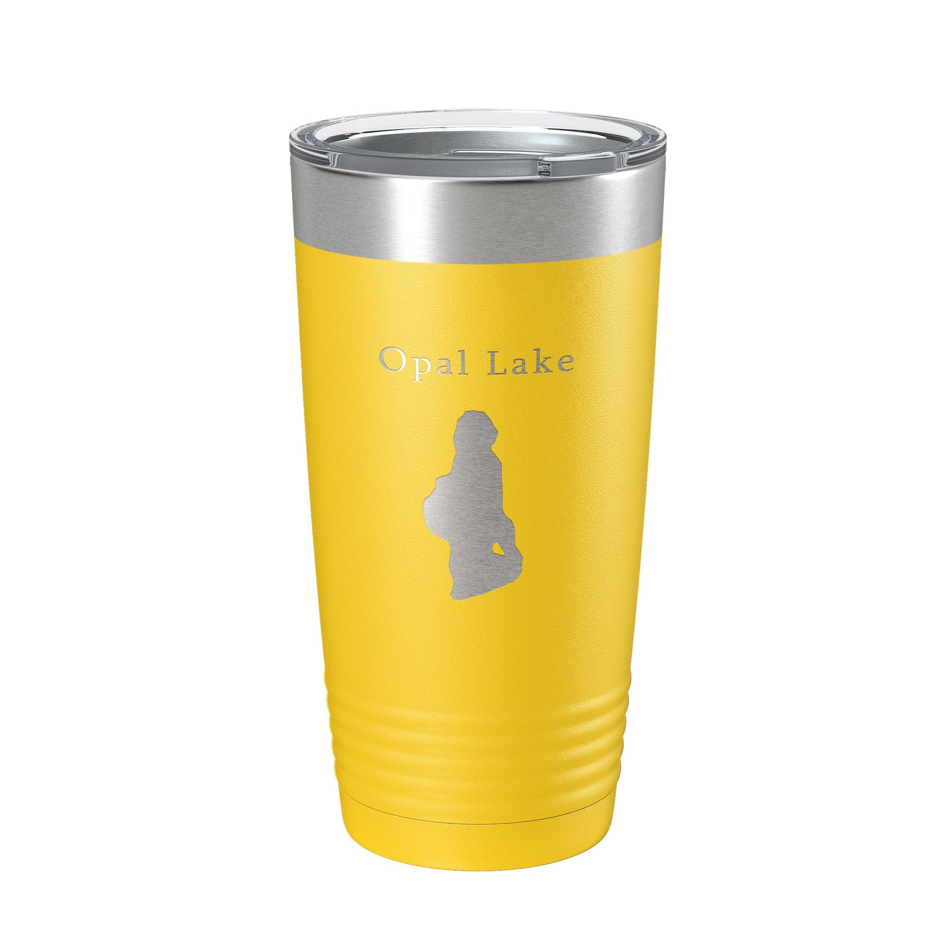 Opal Lake Map Tumbler Travel Mug Insulated Laser Engraved Coffee Cup Michigan 20 oz-4