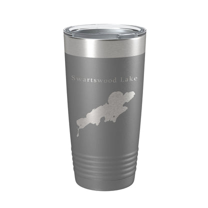 Swartswood Lake Map Tumbler Travel Mug Insulated Laser Engraved Coffee Cup New Jersey 20 oz-16