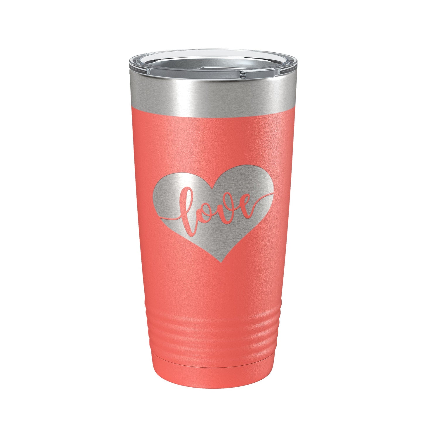 Love Tumbler Valentine's Day Heart Travel Mug Insulated Laser Engraved Coffee Cup 20 oz-20