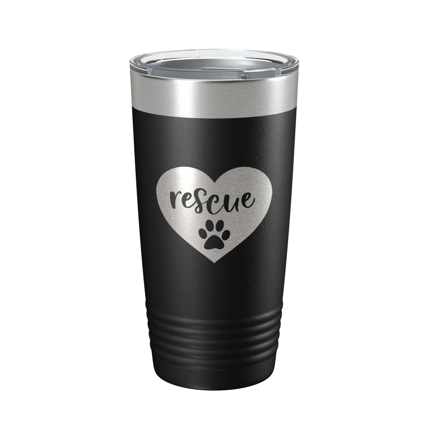 Rescue Dog Tumbler Love Heart Travel Mug Gift Insulated Laser Engraved Coffee Cup 20 oz-5