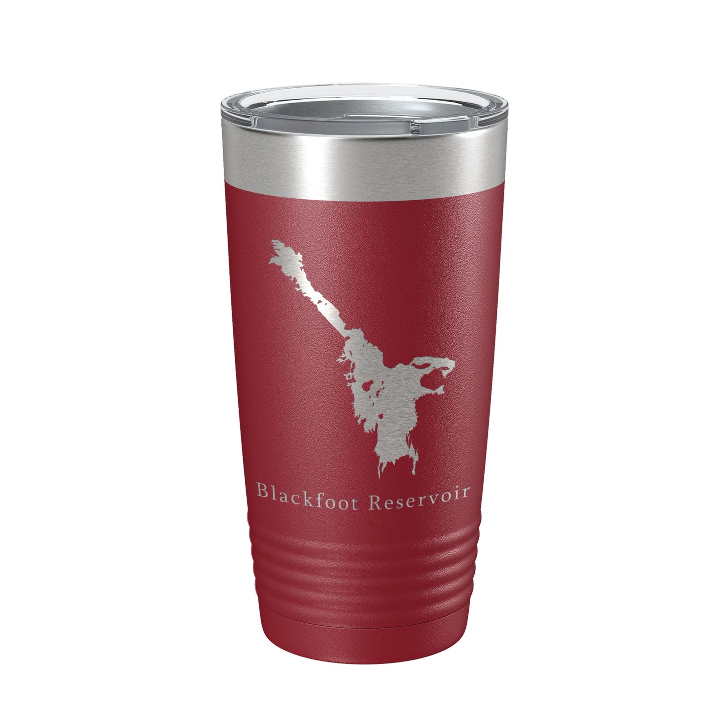 Blackfoot Reservoir Tumbler Lake Map Travel Mug Insulated Laser Engraved Coffee Cup Idaho 20 oz-18