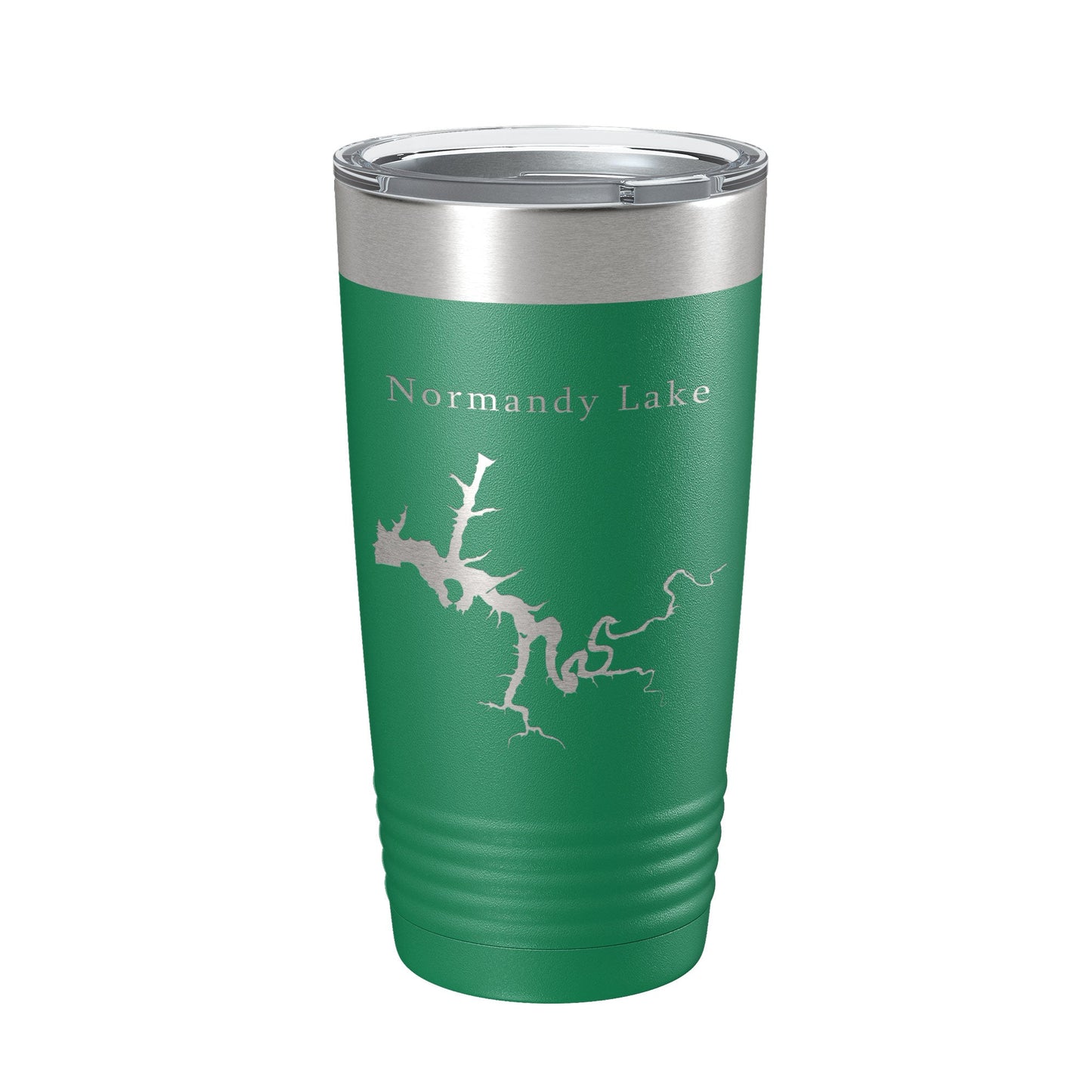 Normandy Lake Map Tumbler Travel Mug Insulated Laser Engraved Coffee Cup Tennessee 20 oz-9