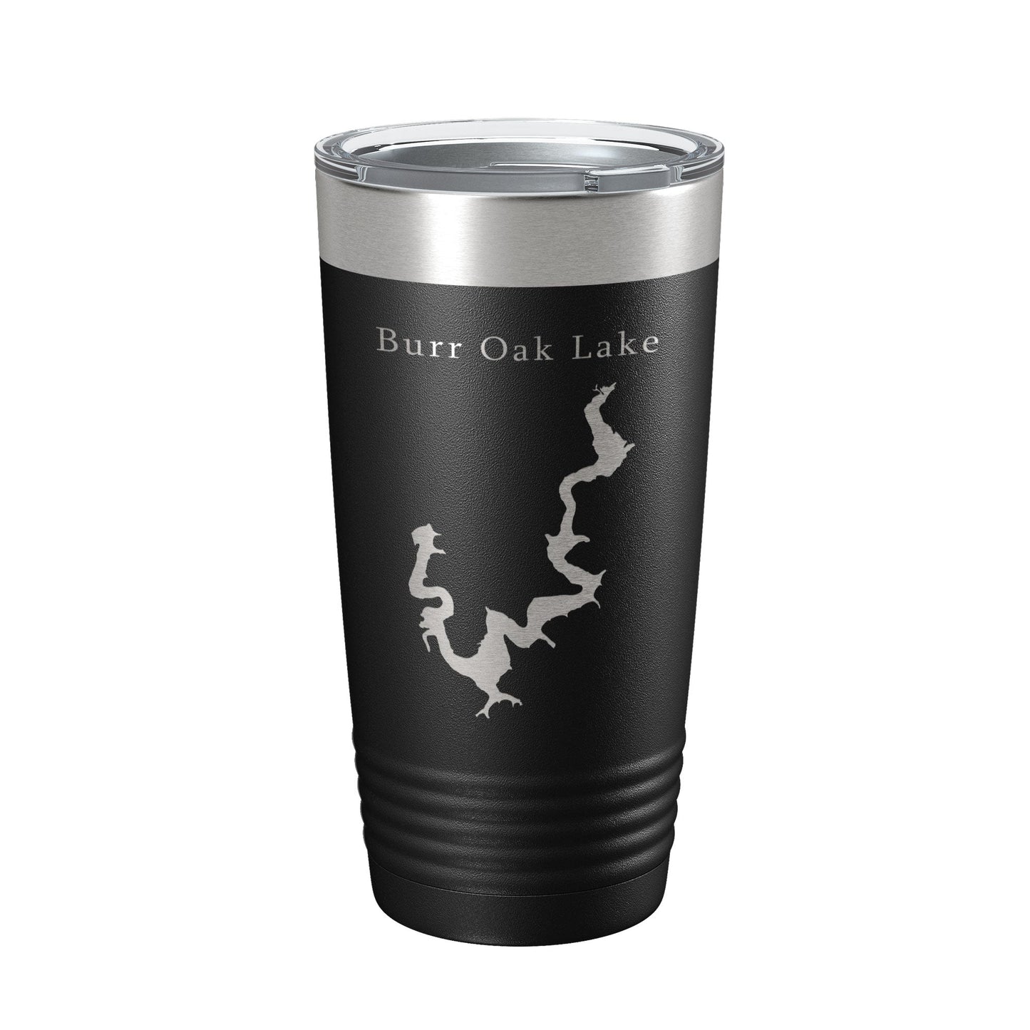 Burr Oak Lake Map Tumbler Travel Mug Insulated Laser Engraved Coffee Cup Ohio 20 oz-5