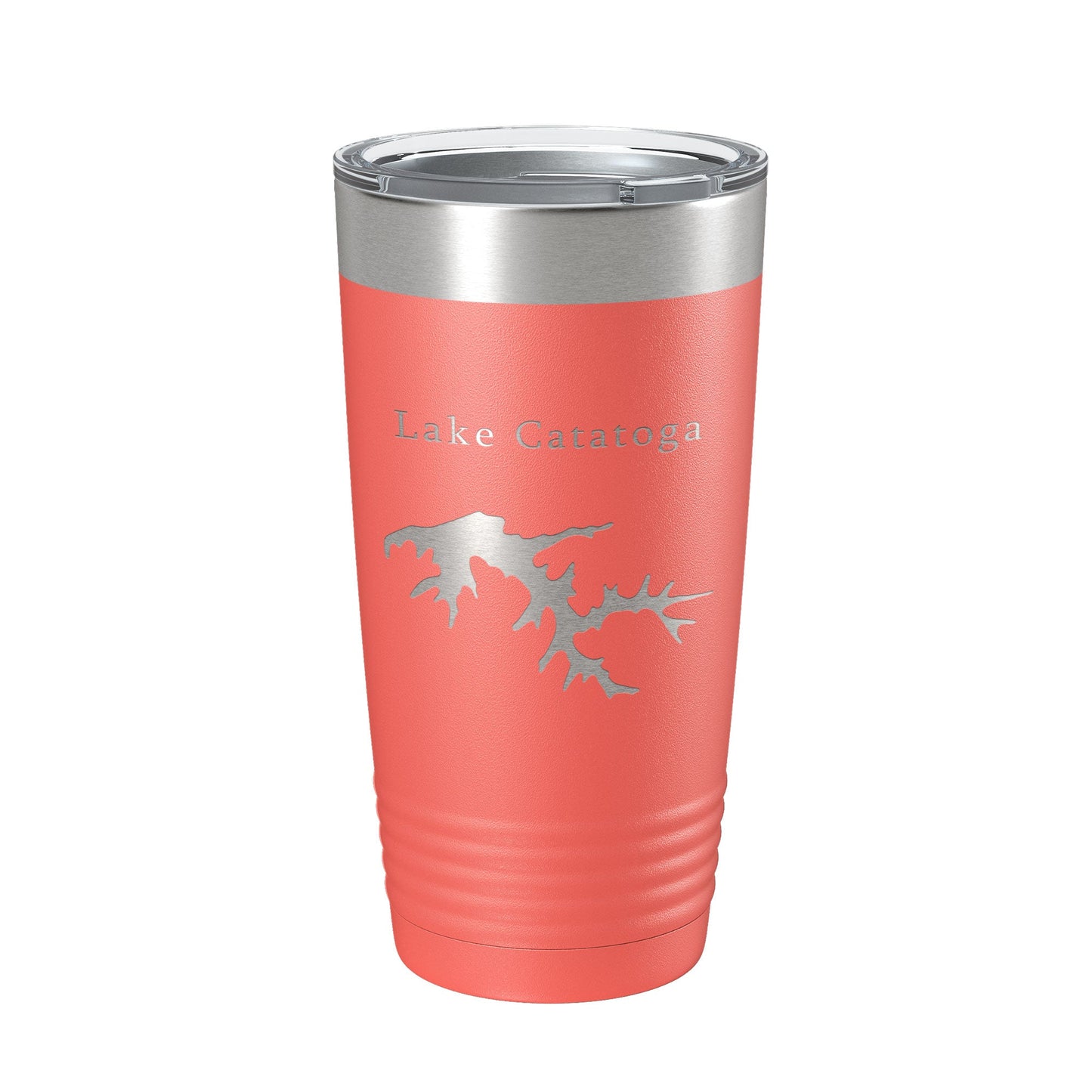 Lake Catatoga Map Tumbler Travel Mug Insulated Laser Engraved Coffee Cup Illinois 20 oz-20