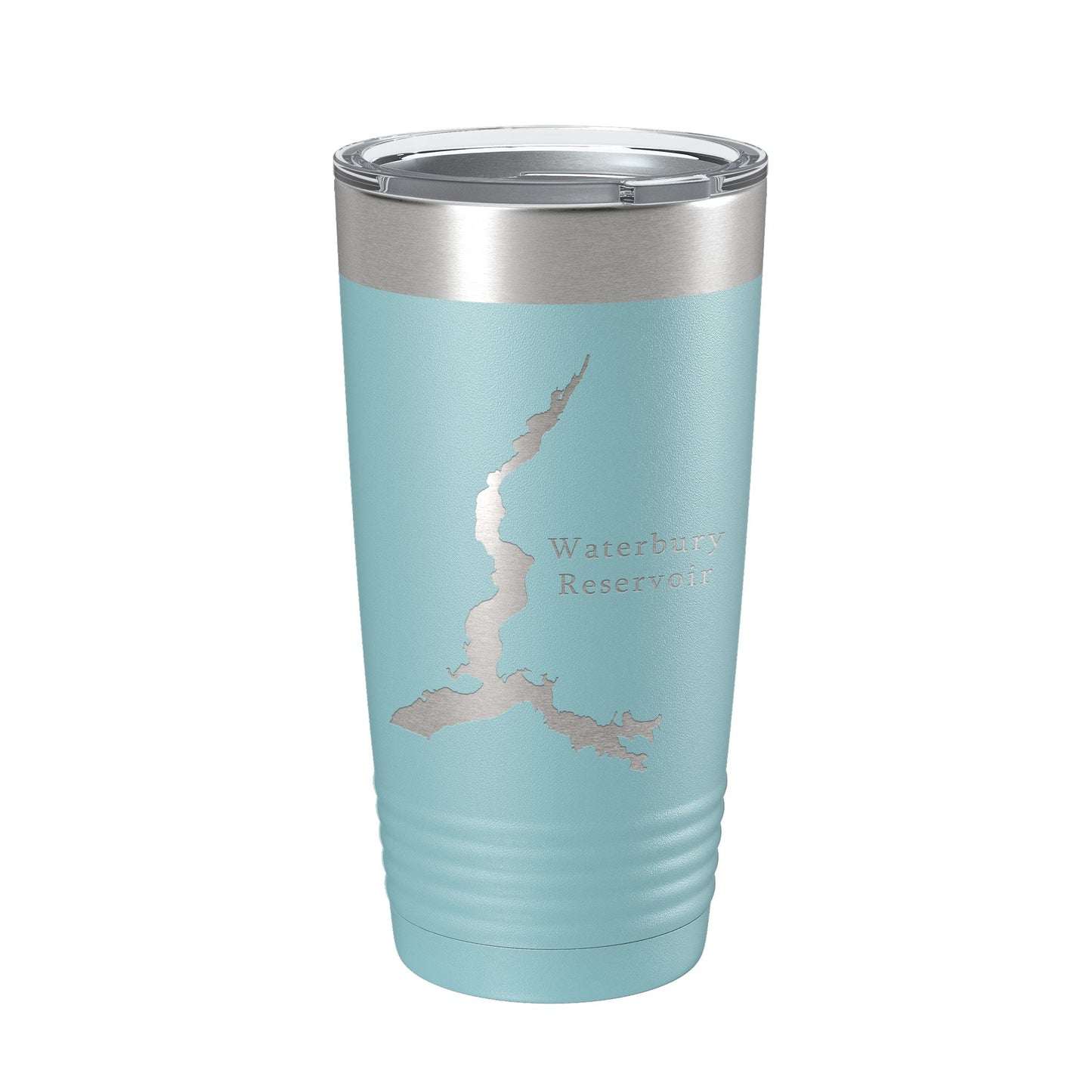 Waterbury Reservoir Tumbler Lake Map Travel Mug Insulated Laser Engraved Coffee Cup Vermont 20 oz-13