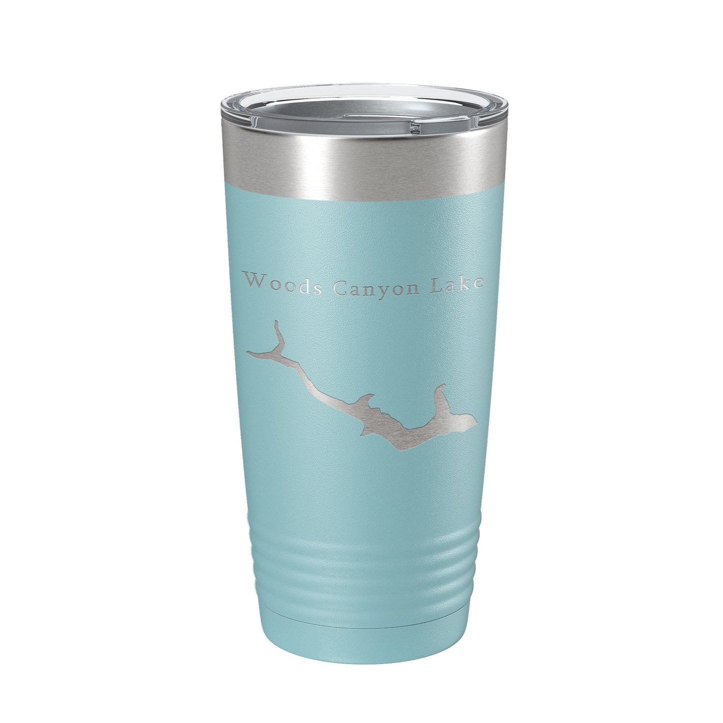 Woods Canyon Lake Map Tumbler Travel Mug Insulated Laser Engraved Coffee Cup Arizona 20 oz-13