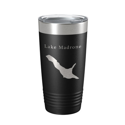 Lake Madrone Map Tumbler Travel Mug Insulated Laser Engraved Coffee Cup California 20 oz-0