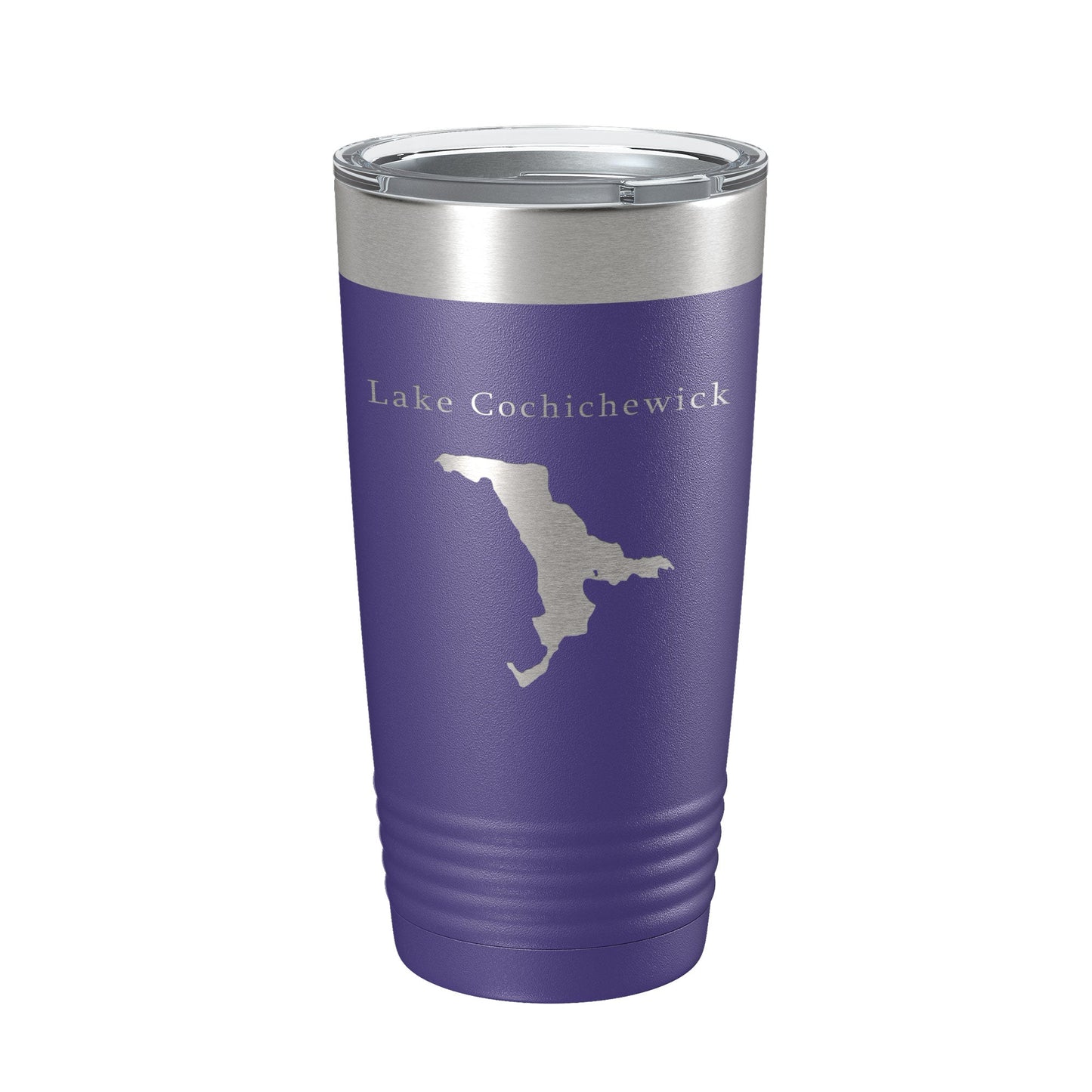 Lake Cochichewick Map Tumbler Travel Mug Insulated Laser Engraved Coffee Cup Massachusetts 20 oz-15
