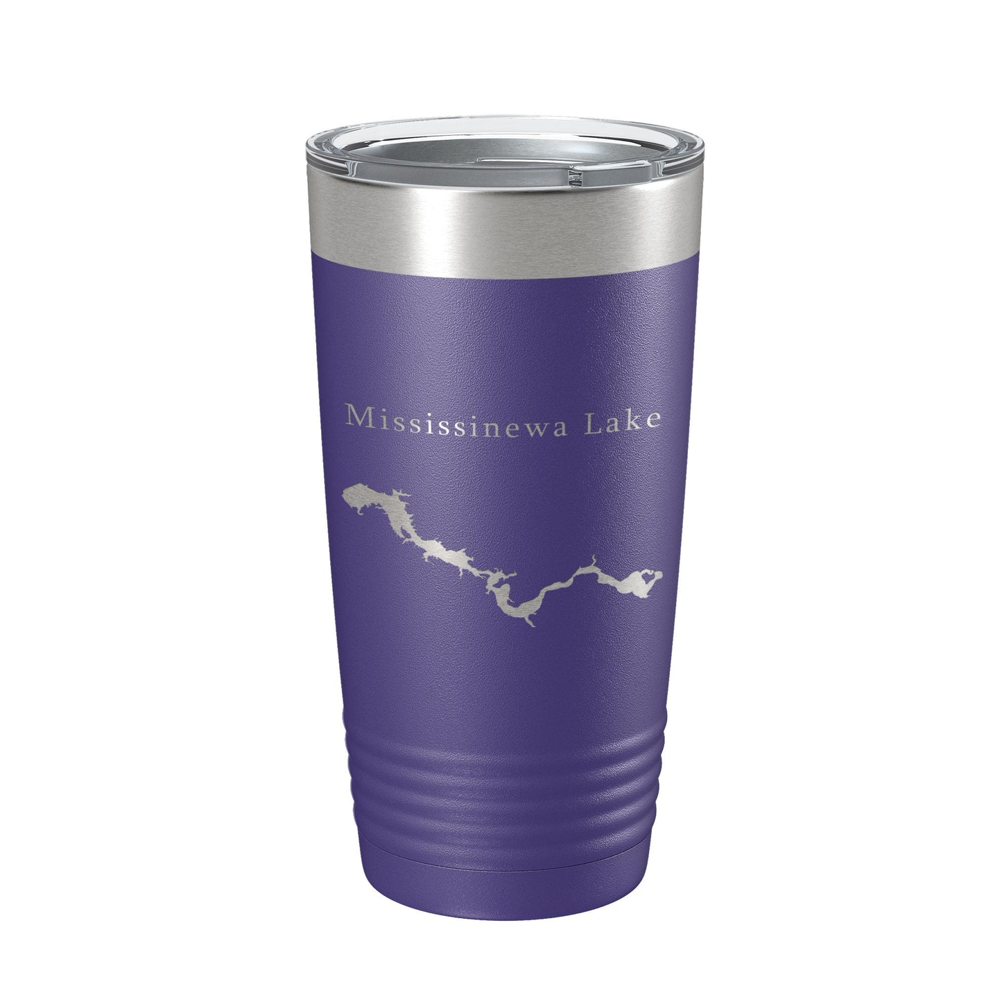 Mississinewa Lake Map Tumbler Travel Mug Insulated Laser Engraved Coffee Cup River Indiana 20 oz-15