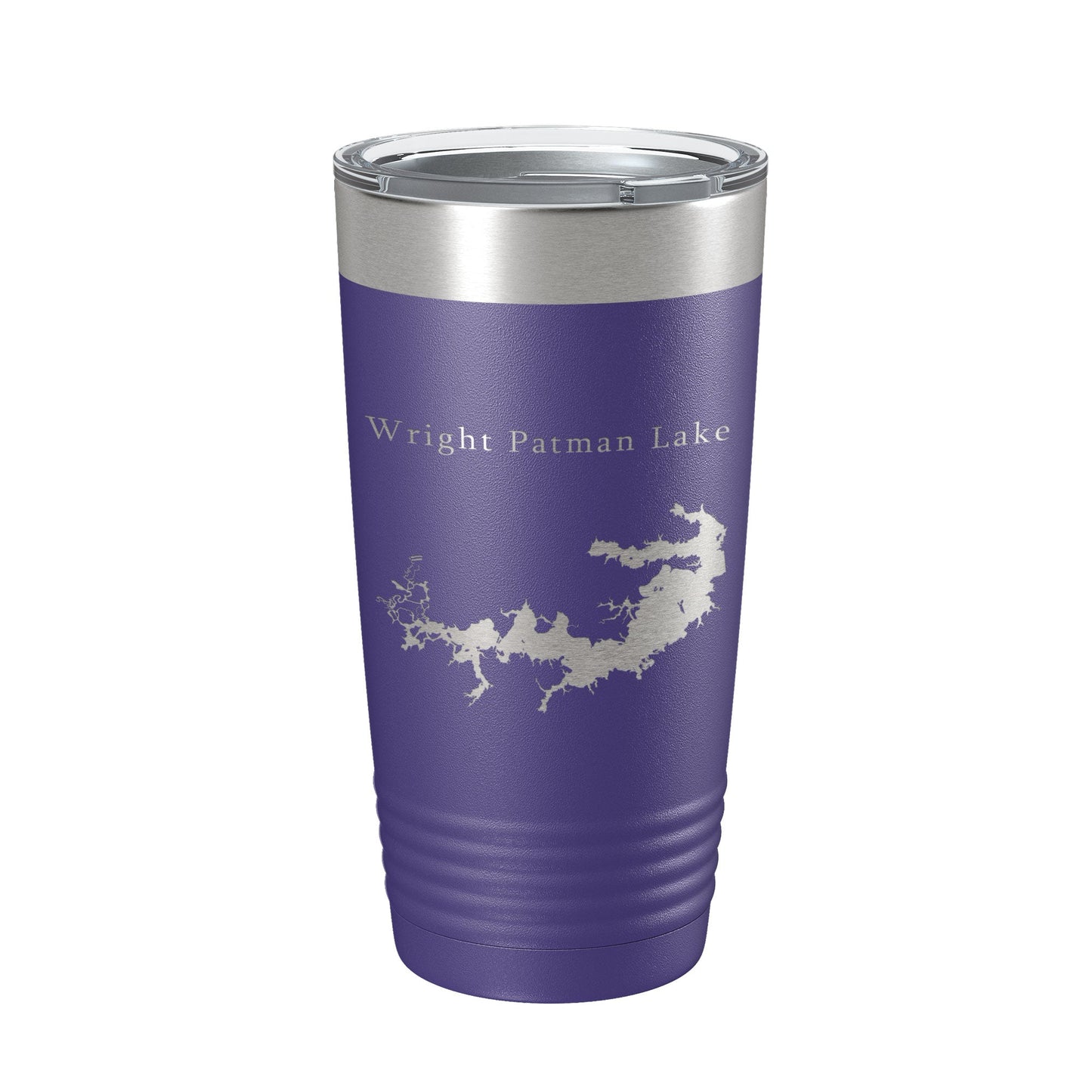 Wright Patman Lake Map Tumbler Travel Mug Insulated Laser Engraved Coffee Cup Texas 20 oz-15