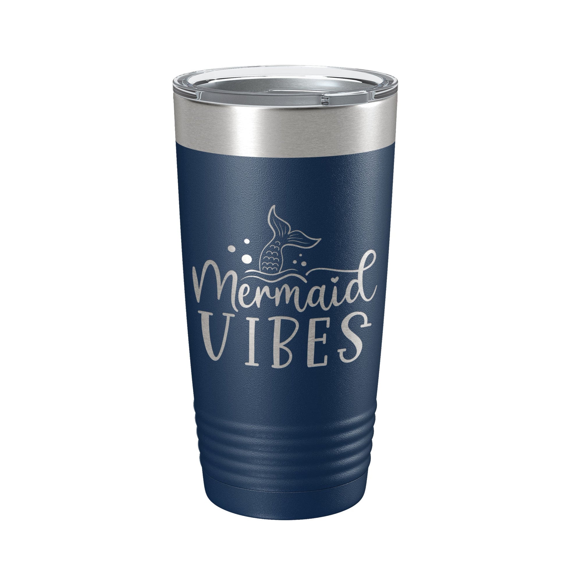 Mermaid Vibes Tumbler Travel Mug Insulated Laser Engraved Coffee Cup 20 oz-2