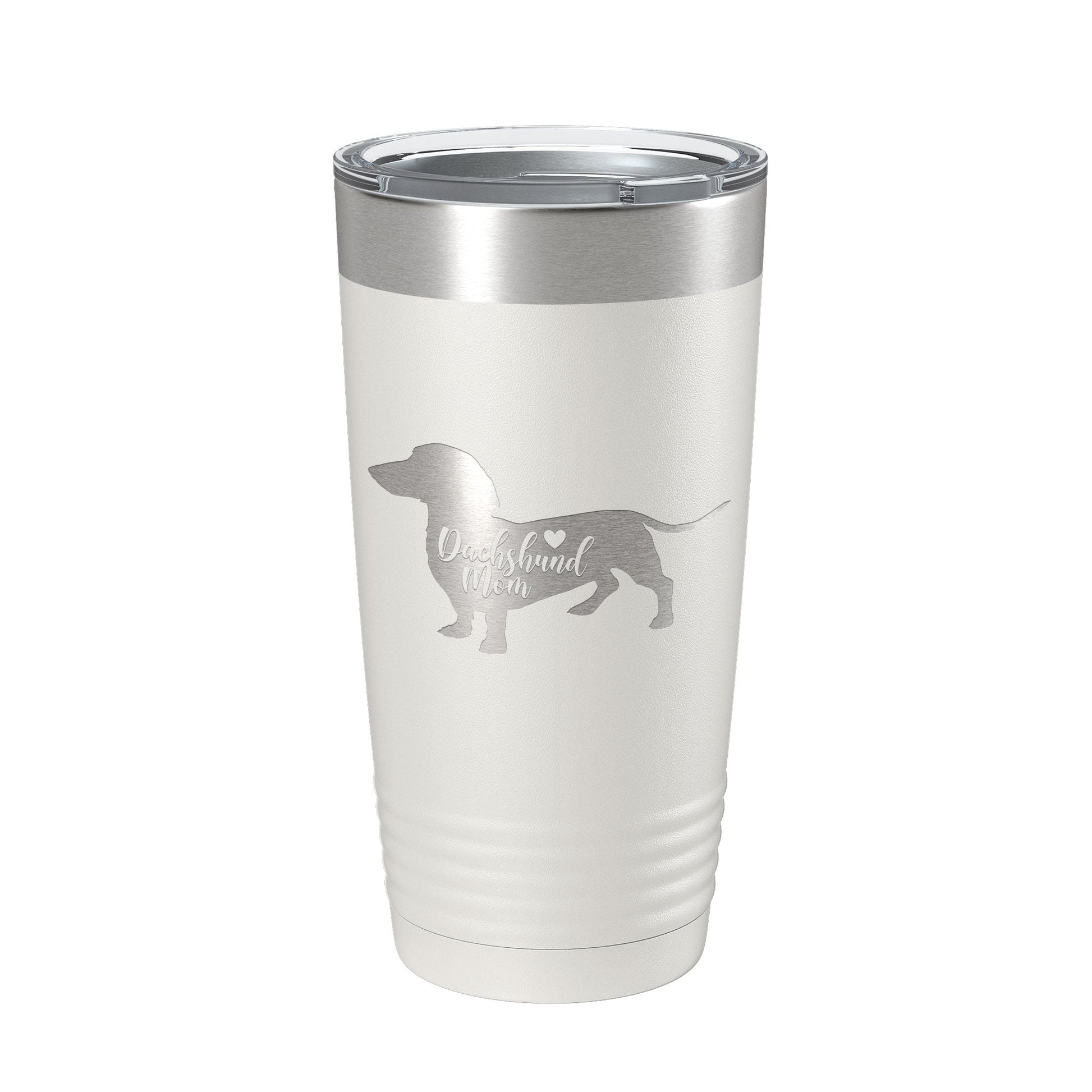 Dachshund Mom Tumbler Dog Travel Mug Gift Insulated Laser Engraved Coffee Cup 20 oz-1