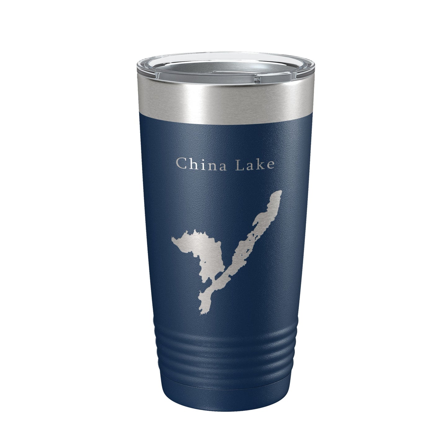 China Lake Map Tumbler Travel Mug Insulated Laser Engraved Coffee Cup Maine 20 oz-2