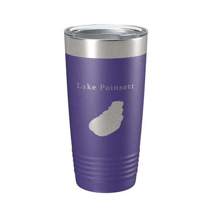 Lake Poinsett Map Tumbler Travel Mug Insulated Laser Engraved Coffee Cup South Dakota 20 oz-15