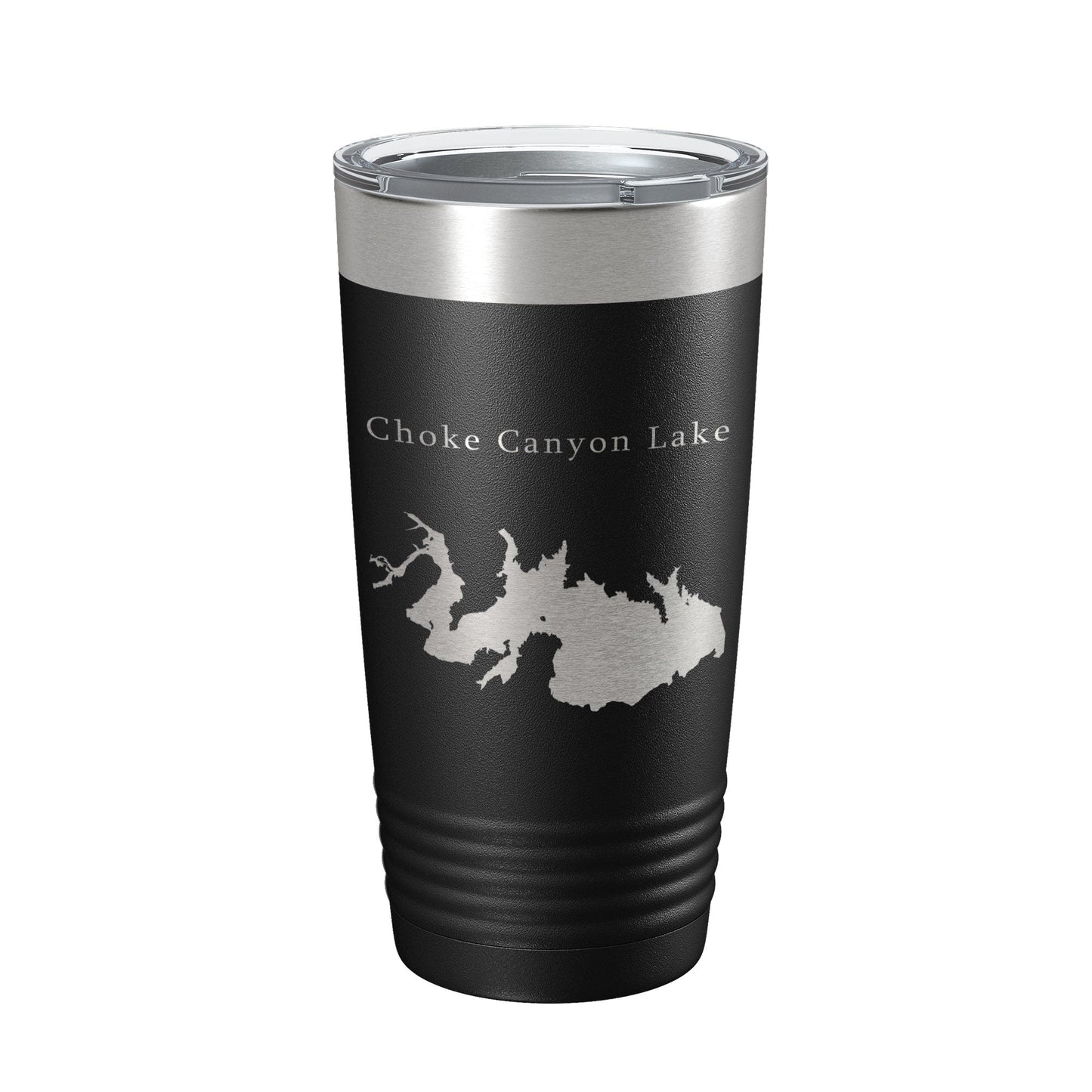 Choke Canyon Lake Map Tumbler Travel Mug Insulated Laser Engraved Coffee Cup Texas 20 oz-5