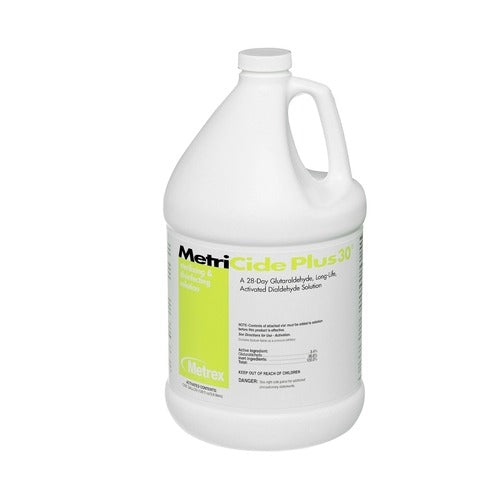 Metrex Research Glutaraldehyde High-Level Disinfectant MetriCide Plus 30 Activation Required Liquid 1 gal. Jug Max 28 Day Reuse, 4 EA/CS