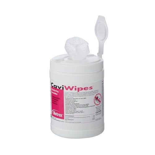 Metrex Research Surface Disinfectant CaviWipes™ Premoistened Wipe 220 Count Canister Disposable Alcohol Scent, 220/CN, 12CN/CS