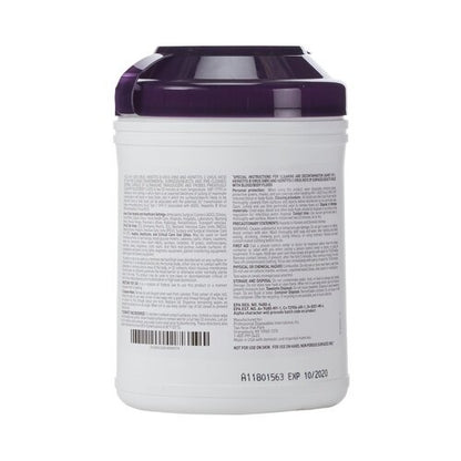 PDI Sani-Cloth® Super Surface Disinfectant Cleaner, Premoistened Germicidal, Manual Pull, Wipe, 160 Count Canister, Alcohol Scent, NonSterile, 12 Canisters/Case