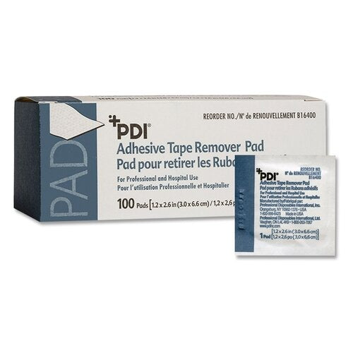 PDI Adhesive Remover Pad, 100EA/BX, 1000 EA/CS