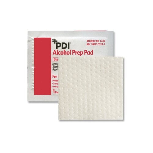 PDI Alcohol Prep Pad PDI Isopropyl Alcohol, 70% Individual Packet Large Sterile, 100 EA/BX, 1000 EA/CS