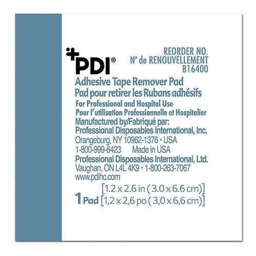 PDI Adhesive Remover Pad, 100EA/BX, 1000 EA/CS