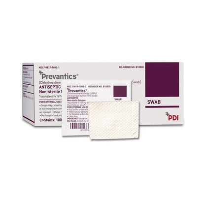 PDI Prep Pad Chlorascrub Chlorhexidine Gluconate, 3.15% / Isopropyl Alcohol, 70% Peel Pouch 3-1/8" x 1-1/8", PDI Prep Pad Chlorascrub Chlorhexidine Gluconate, 3.15% / Isopropyl Alcohol, 70% Peel Pouch 3-1/8" x 1-1/8", 100 EA/BX 1000 EA/CS