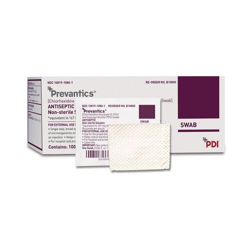 PDI Prep Pad Chlorascrub Chlorhexidine Gluconate, 3.15% / Isopropyl Alcohol, 70% Peel Pouch 3-1/8" x 1-1/8", PDI Prep Pad Chlorascrub Chlorhexidine Gluconate, 3.15% / Isopropyl Alcohol, 70% Peel Pouch 3-1/8" x 1-1/8", 100 EA/BX 1000 EA/CS
