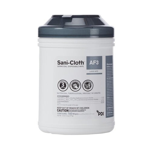 PDI Surface Disinfectant Sani-Cloth® AF3 Wipe Canister, 160EA/CN 12CN/CS