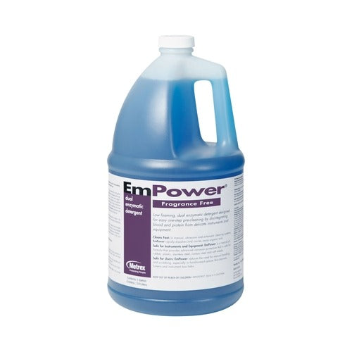 Metrex Research Dual Enzymatic Instrument Detergent EmPower Fragrance Free Liquid Concentrate 1 gal. Jug Unscented, 1/GL, 4/CS