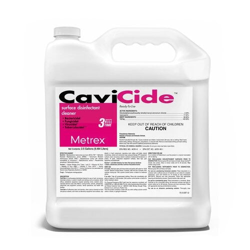 Metrex Research Multi-Purpose Disinfectant and Sporacide CaviCide® Liquid 2.5 Gallon Pour Container,1EA, 2EA/CS
