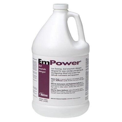 Metrex Research Dual Enzymatic Instrument Detergent EmPower Liquid Concentrate 1 gal. Jug Fresh Scent, 1EA,4 EA/CS