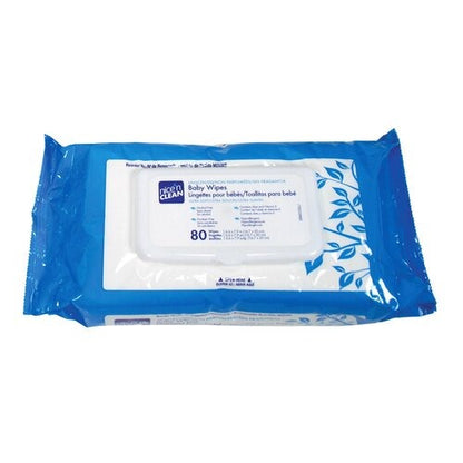 PDI Baby Wipe Nice 'N Clean Soft Pack Aloe 80 per Pack, 80 EA/BX, 12 BX/CS