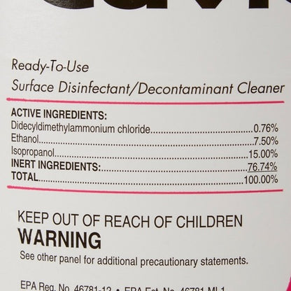 Metrex Research CaviCide1 Surface Disinfectant Cleaner Liquid 1 gal. Container, 1/EA, 4/CS