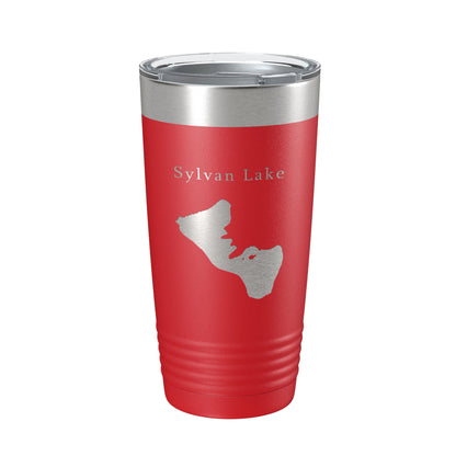 Sylvan Lake Map Tumbler Travel Mug Insulated Laser Engraved Coffee Cup Custer State Park South Dakota 20 oz-10