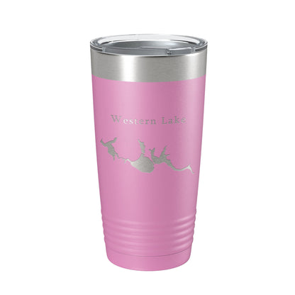Western Lake Map Tumbler Travel Mug Insulated Laser Engraved Coffee Cup Florida 20 oz-14
