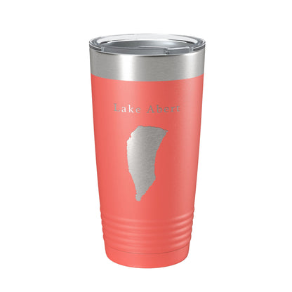 Lake Abert Map Tumbler Travel Mug Insulated Laser Engraved Coffee Cup Oregon 20 oz-20