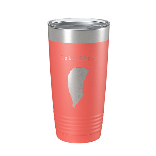 Lake Abert Map Tumbler Travel Mug Insulated Laser Engraved Coffee Cup Oregon 20 oz-20