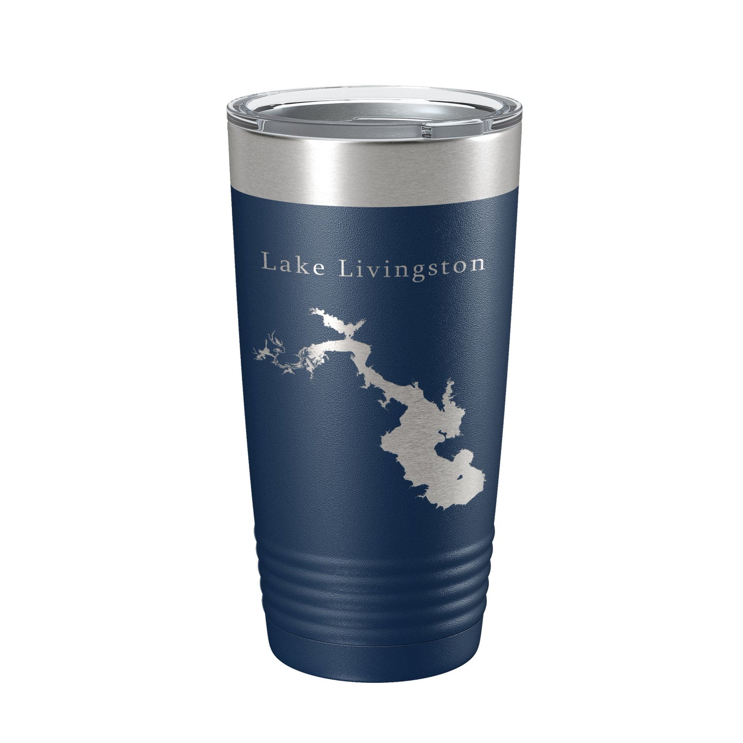 Lake Livingston Map Tumbler Travel Mug Insulated Laser Engraved Coffee Cup Texas 20 oz-2