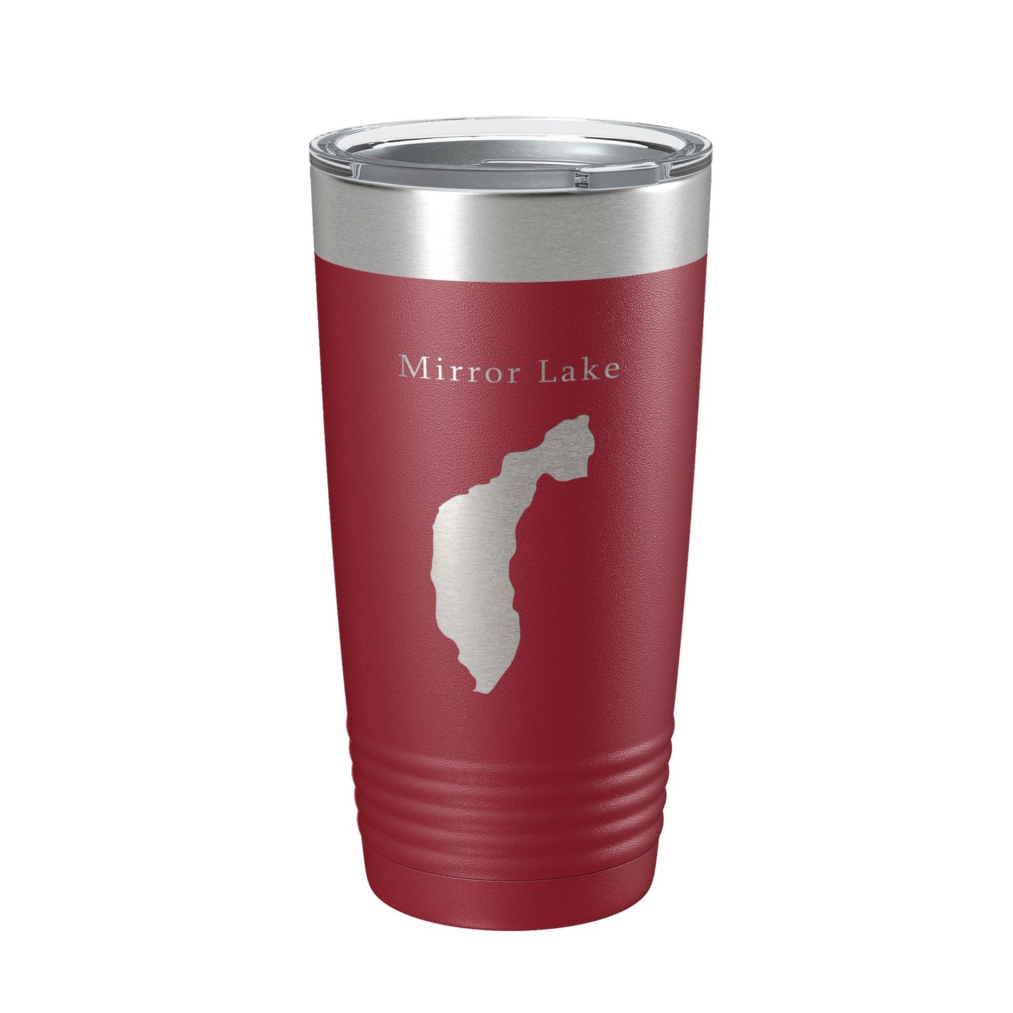 Mirror Lake Map Tumbler Travel Mug Insulated Laser Engraved Coffee Cup New York 20 oz-18