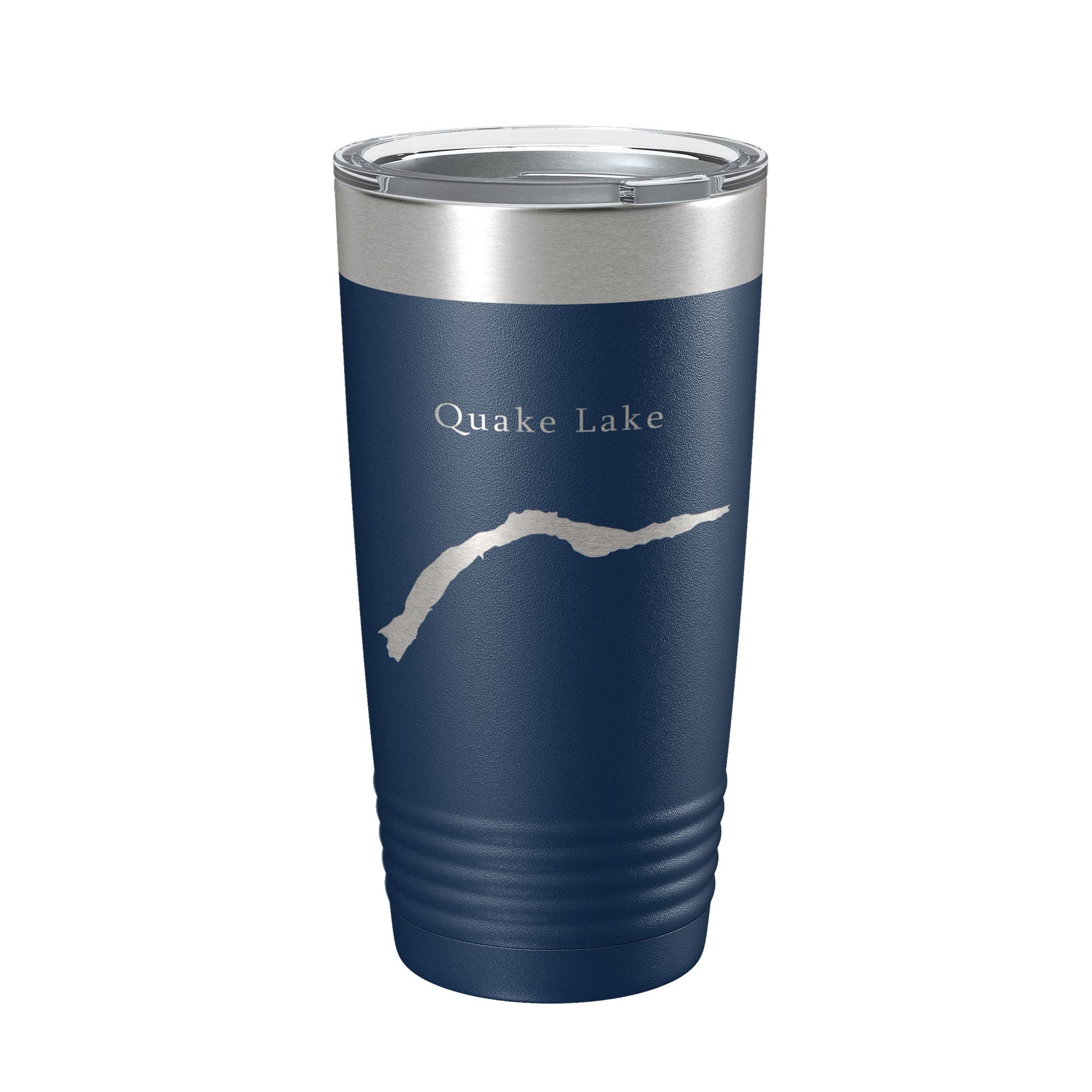 Quake Lake Earthquake Map Tumbler Travel Mug Insulated Laser Engraved Coffee Cup Montana 20 oz-2