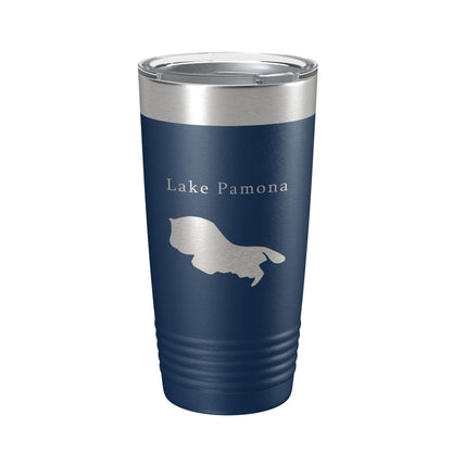 Lake Pamona Map Tumbler Travel Mug Insulated Laser Engraved Coffee Cup Georgia 20 oz-8