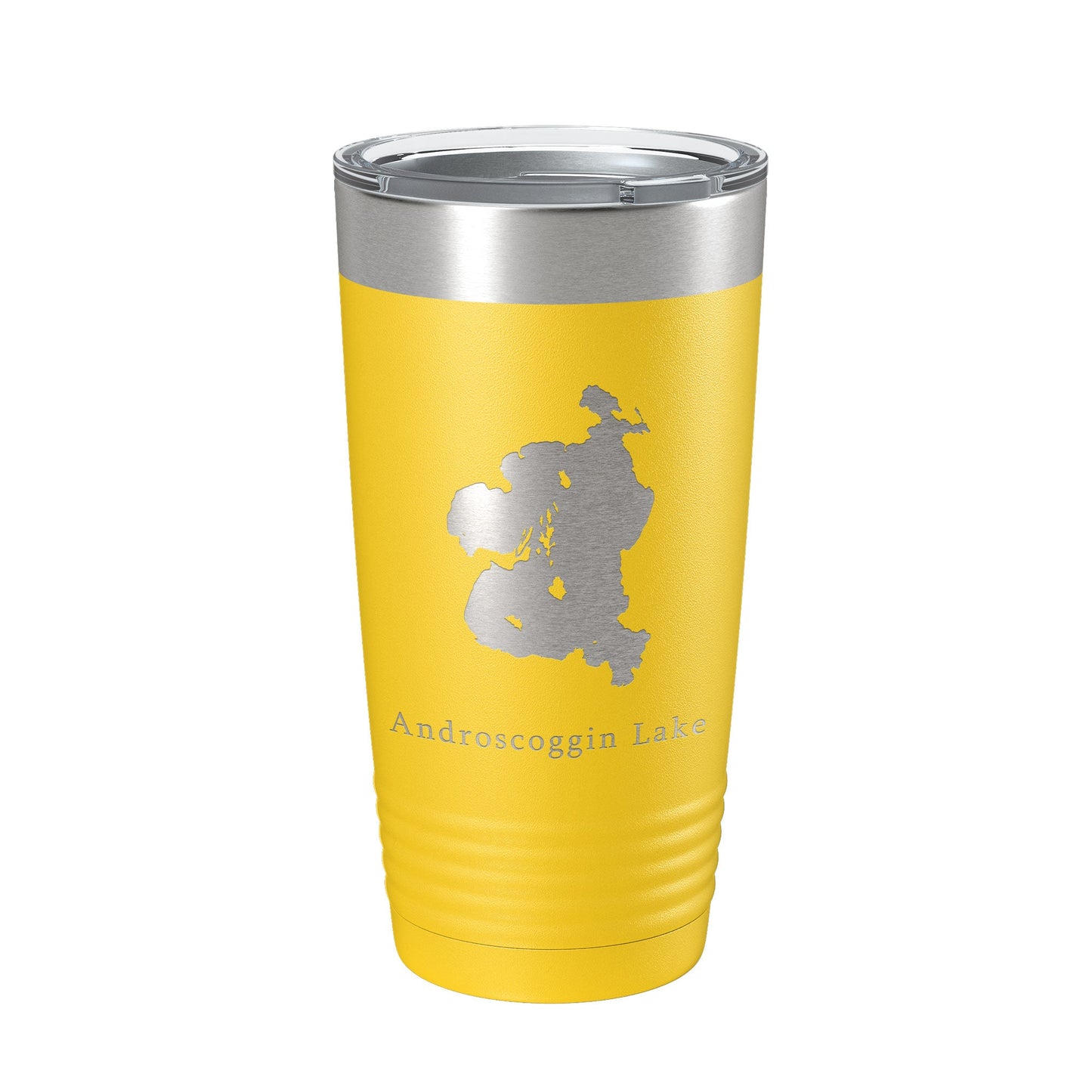 Androscoggin Lake Map Tumbler Travel Mug Insulated Laser Engraved Coffee Cup Maine 20 oz-19