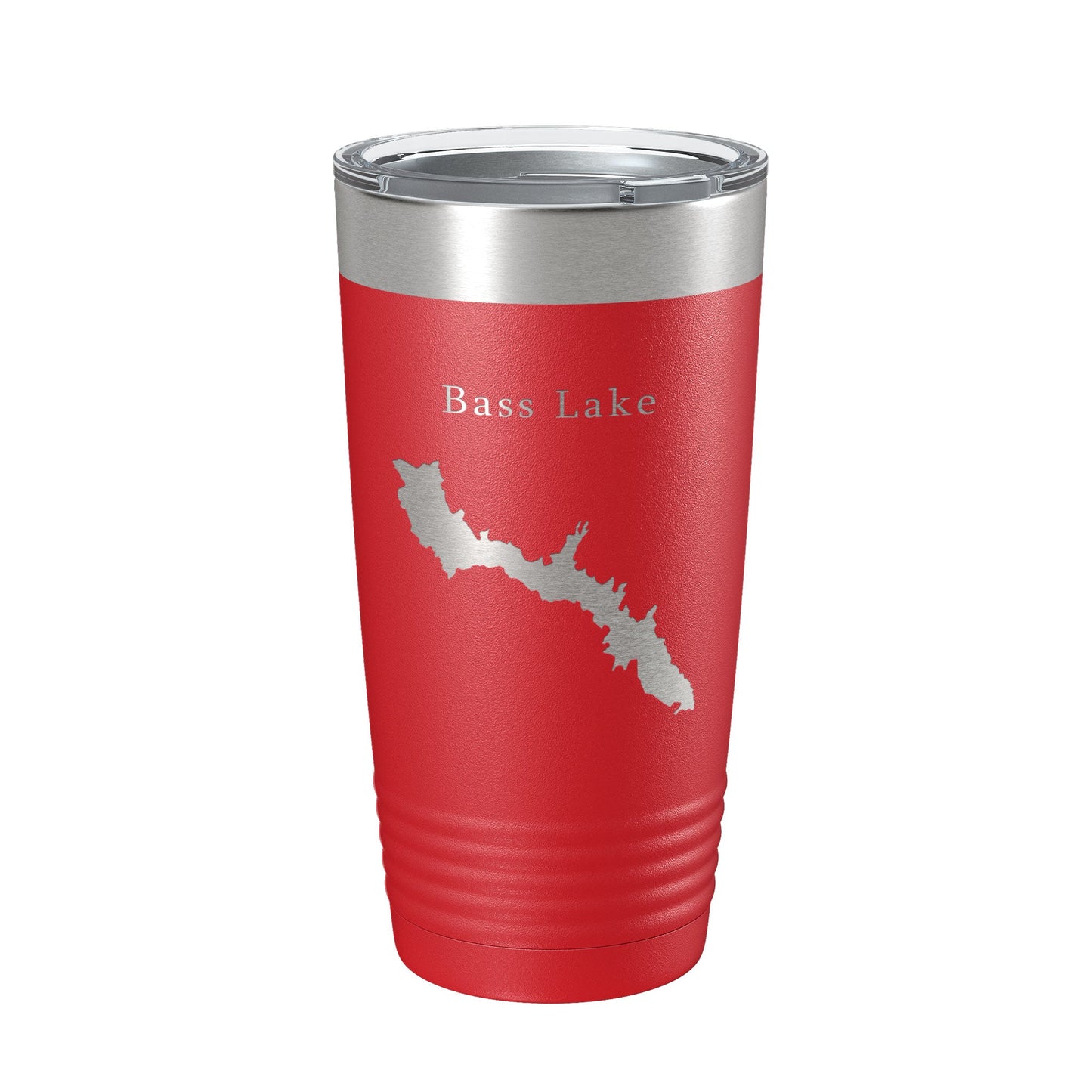 Bass Lake Map Tumbler Travel Mug Insulated Laser Engraved Coffee Cup California 20 oz-10