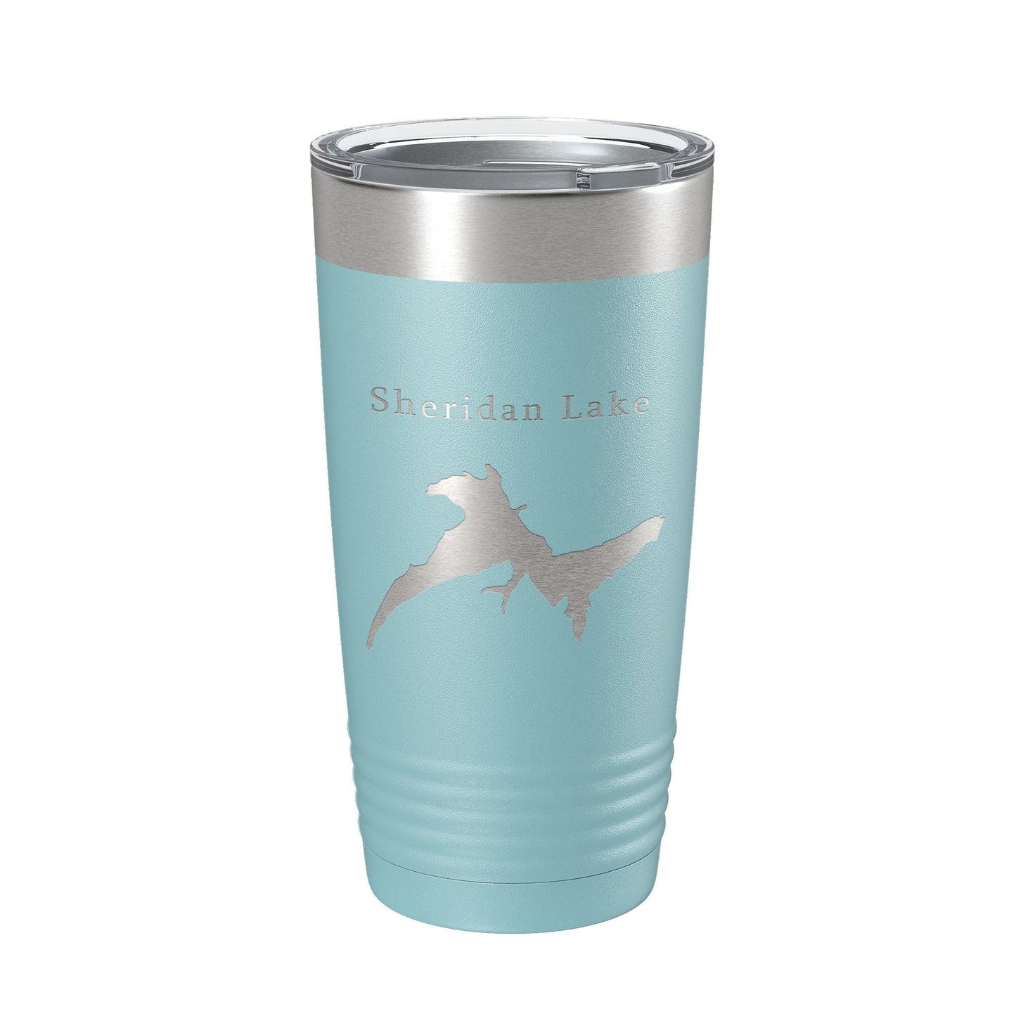 Sheridan Lake Map Tumbler Travel Mug Insulated Laser Engraved Coffee Cup South Dakota 20 oz-13