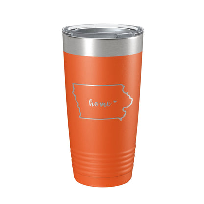 Iowa Tumbler Home State Travel Mug Insulated Laser Engraved Map Coffee Cup 20 oz-17