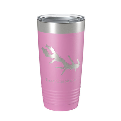 Lake Claiborne Map Tumbler Travel Mug Insulated Laser Engraved Coffee Cup Louisiana 20 oz-14