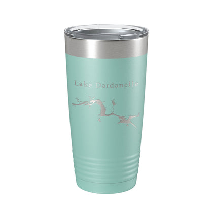 Lake Dardanelle Map Tumbler Travel Mug Insulated Laser Engraved Coffee Cup Arkansas 20 oz-12